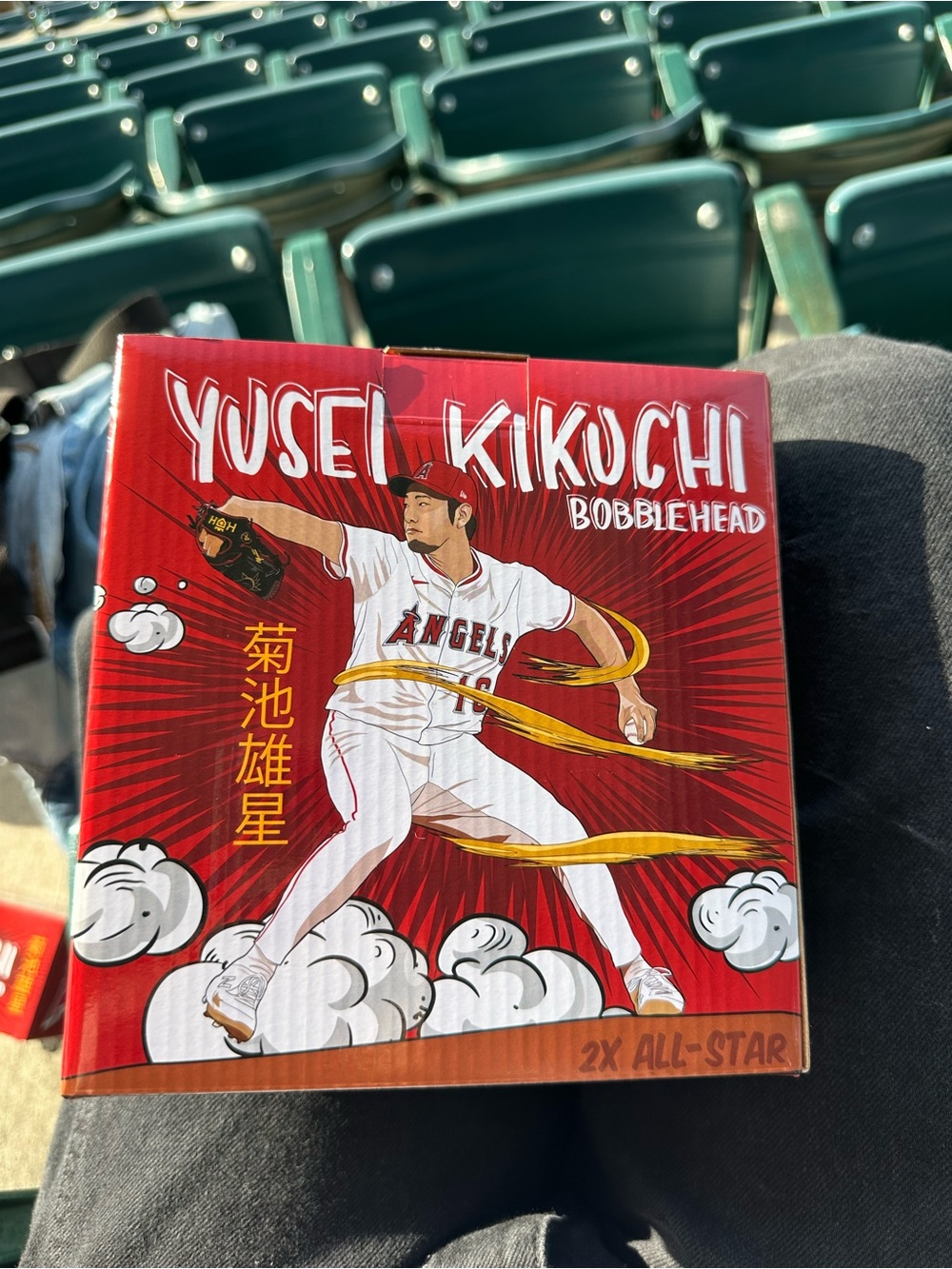 Angels Yusei Kikuchi Bobblehead - Red Collector Box